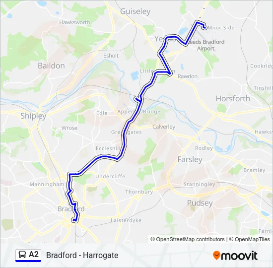 A2 Bus Line Map