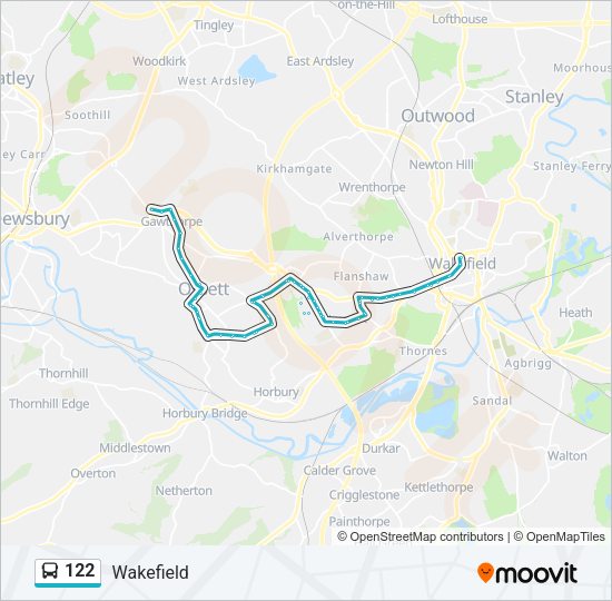 122 Bus Line Map