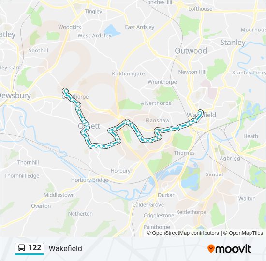 122 Bus Line Map