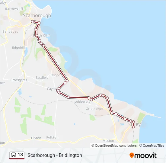 13 Bus Line Map