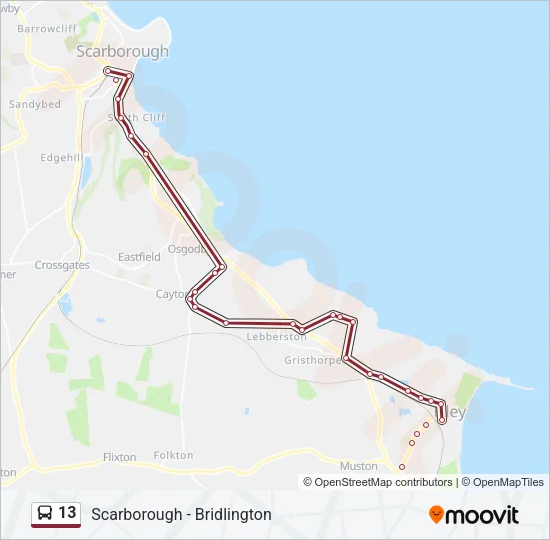 13 Bus Line Map