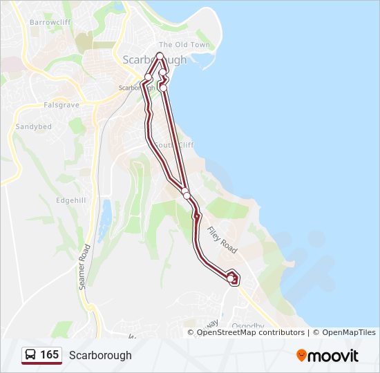 165 bus Line Map