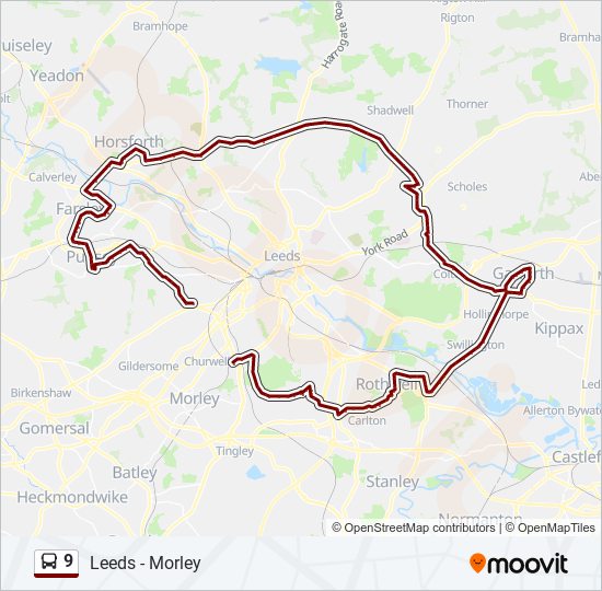 9 Route: Schedules, Stops & Maps - Wortley (Updated)