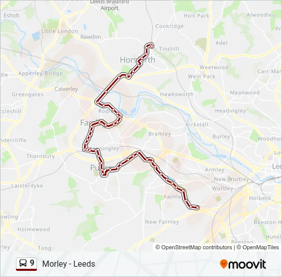 9 Bus Line Map
