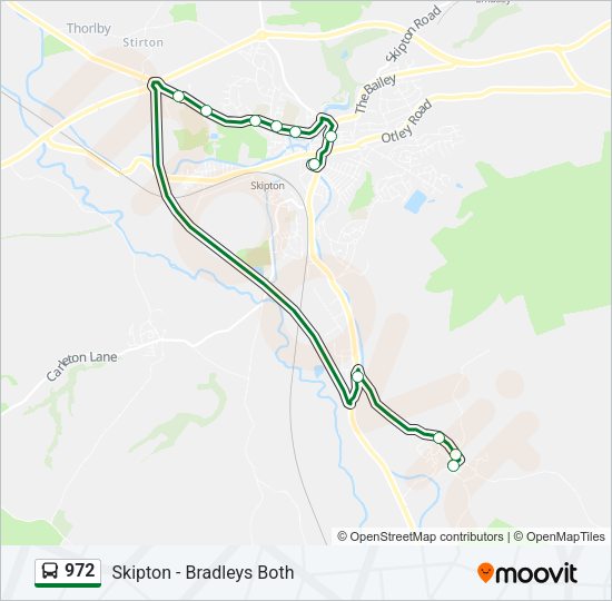 972 Bus Line Map