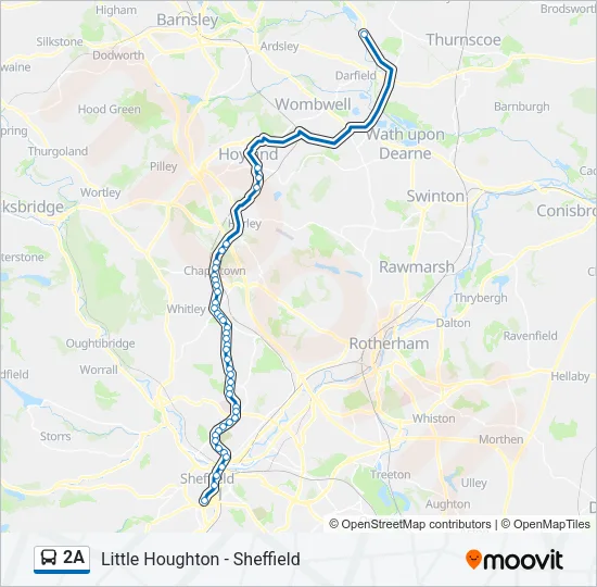 2A Bus Line Map