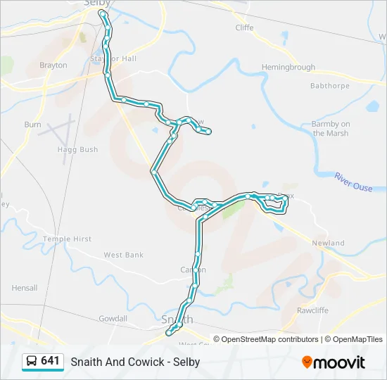 641 Bus Line Map