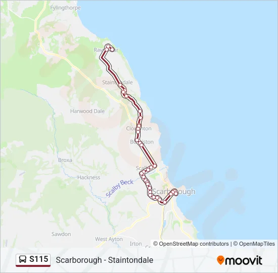 S115 Bus Line Map