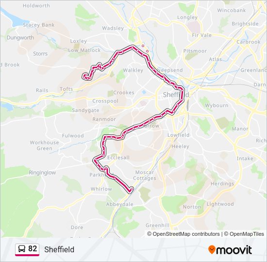82 Bus Line Map
