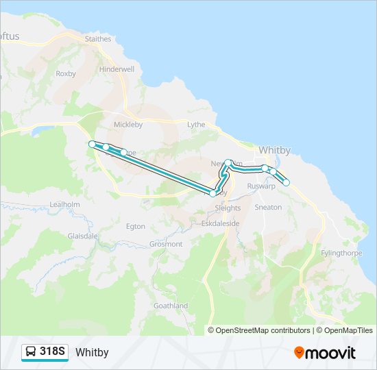 318S bus Line Map