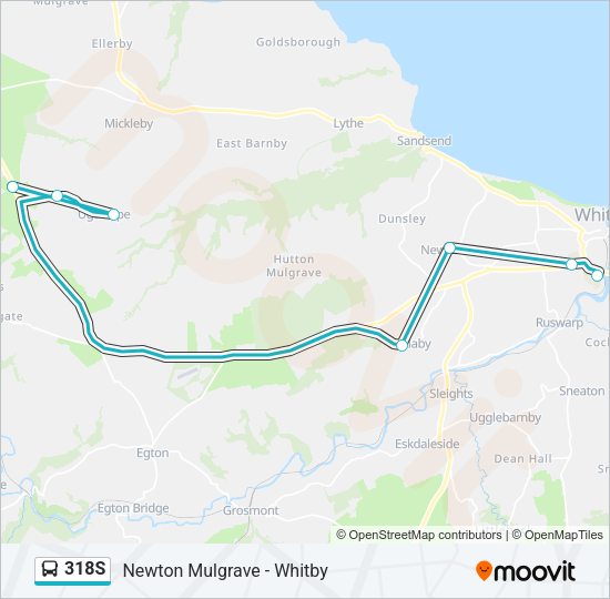 318S Bus Line Map
