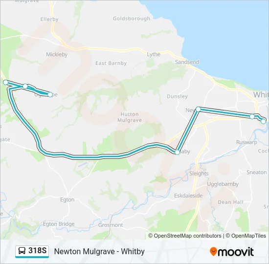 318S Bus Line Map