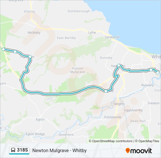 318S bus Line Map