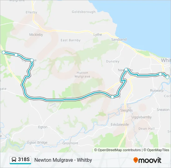 318S Bus Line Map
