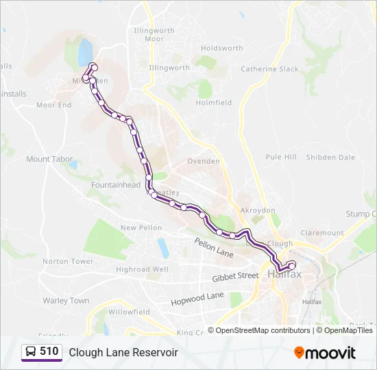 510 Bus Line Map
