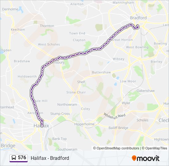 576 bus Line Map