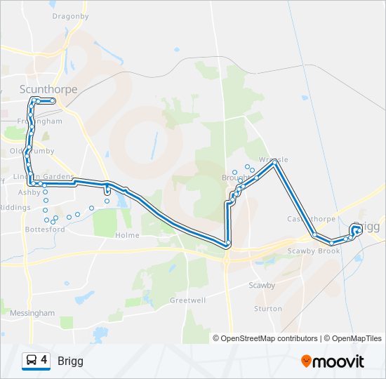 4 Route Schedules, Stops & Maps Brigg (Updated)