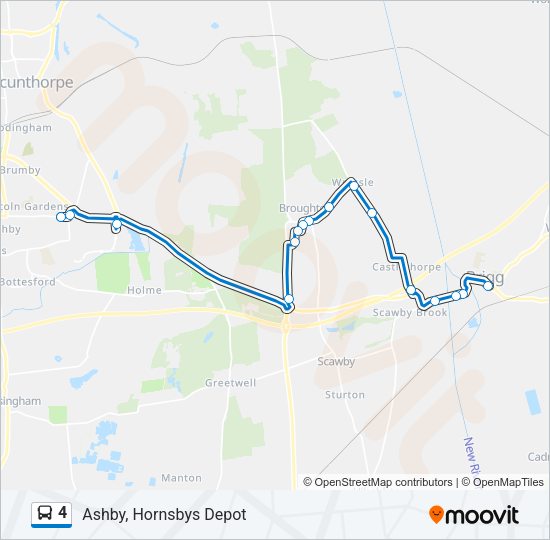 4 Bus Line Map