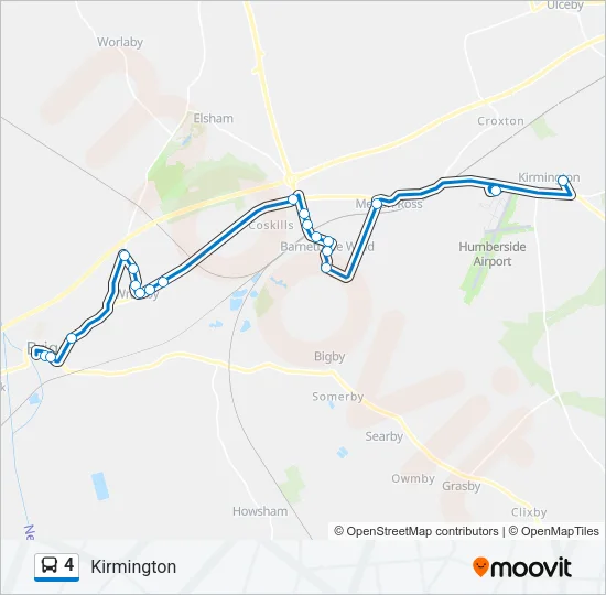 4 Bus Line Map