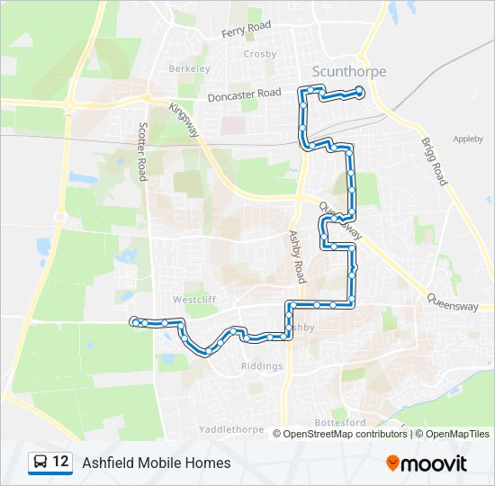 12 Bus Line Map