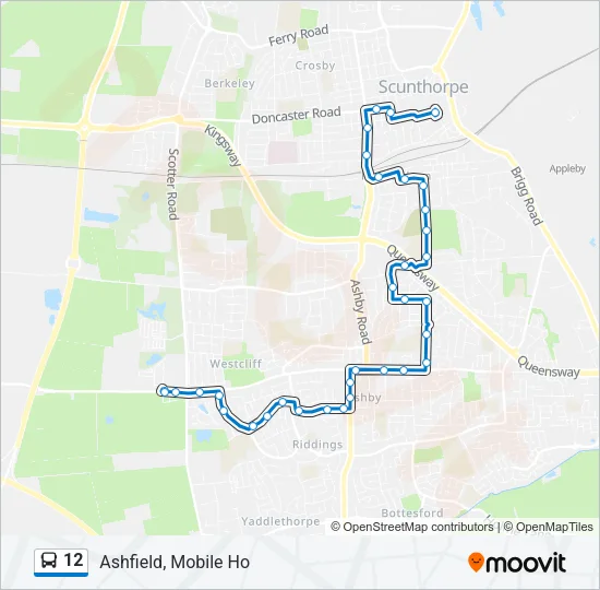 12 Bus Line Map