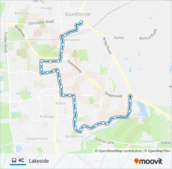 4C Bus Line Map