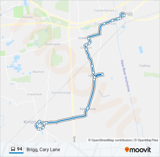 94 Bus Line Map