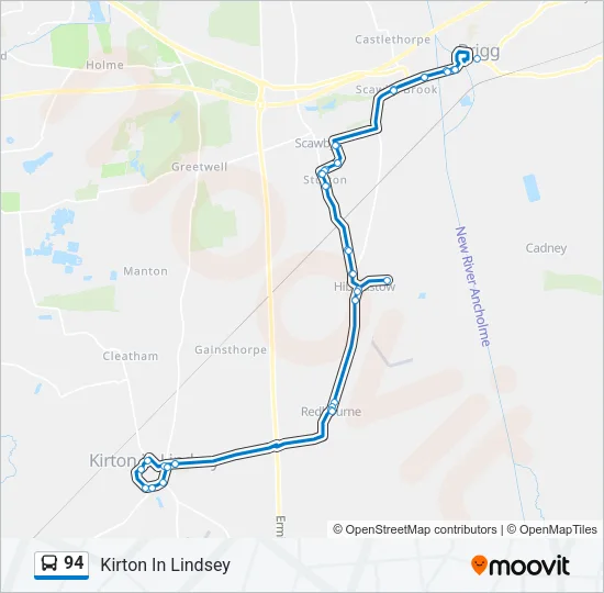 94 Bus Line Map