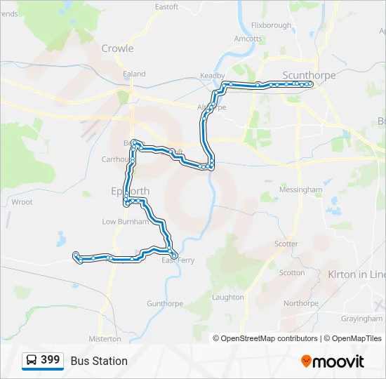 399 Route: Schedules, Stops & Maps - Bus Station (Updated)
