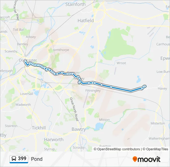 399 Route: Schedules, Stops & Maps - Pond (Updated)