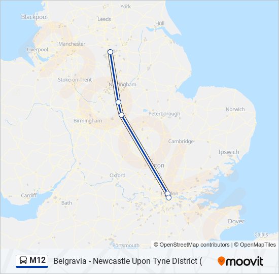 M12 Route Schedules Stops Maps Meadowhall Updated 