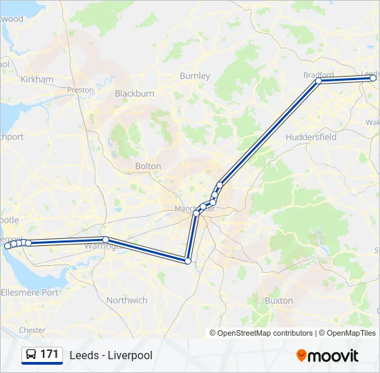 171 Bus Line Map