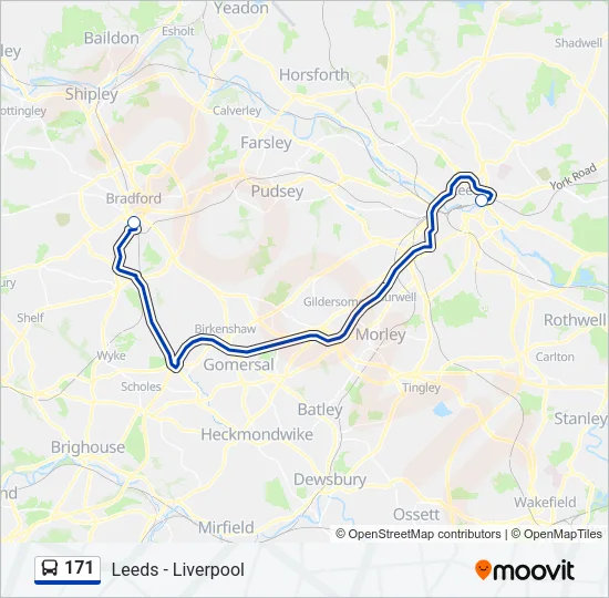 171 Bus Line Map