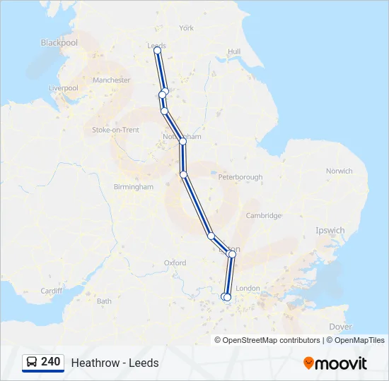 240 Bus Line Map