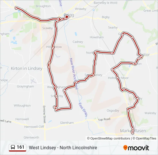 161 Bus Line Map