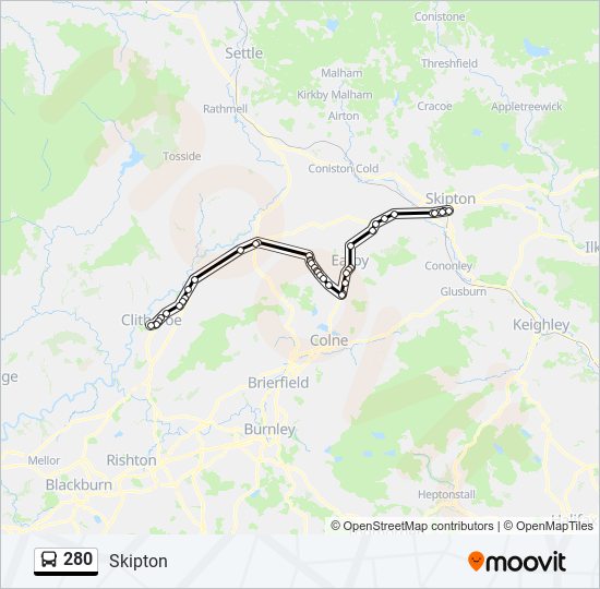 280 Route: Schedules, Stops & Maps - Skipton (Updated)