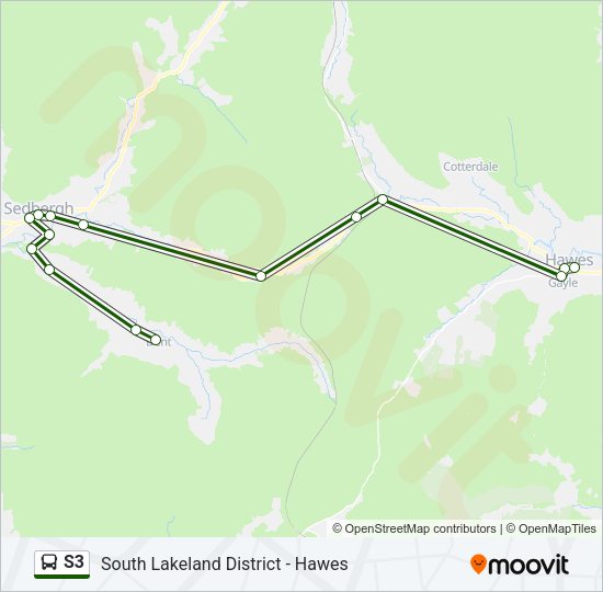 S3 Bus Line Map
