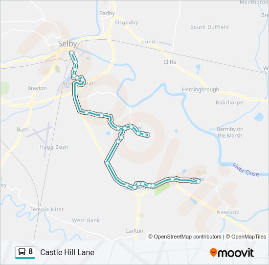 8 Bus Line Map