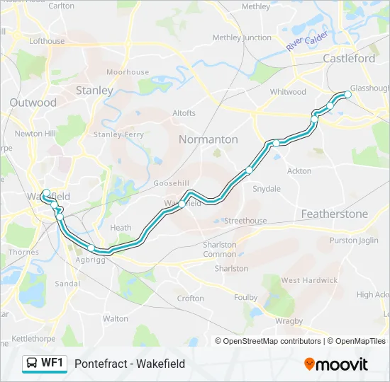 WF1 Bus Line Map