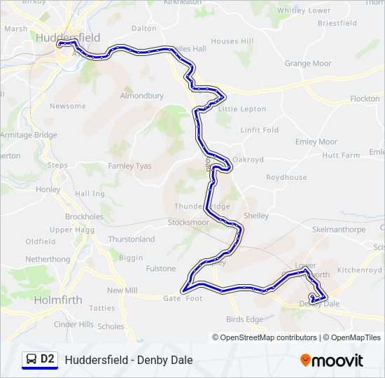 D2 Bus Line Map