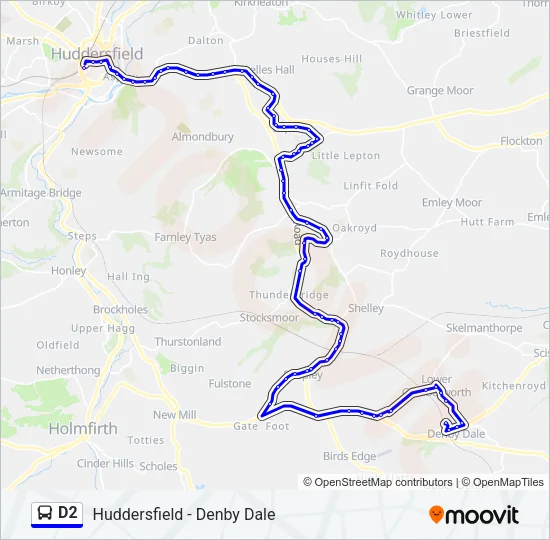 D2 Bus Line Map