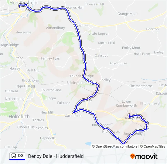 D3 Bus Line Map