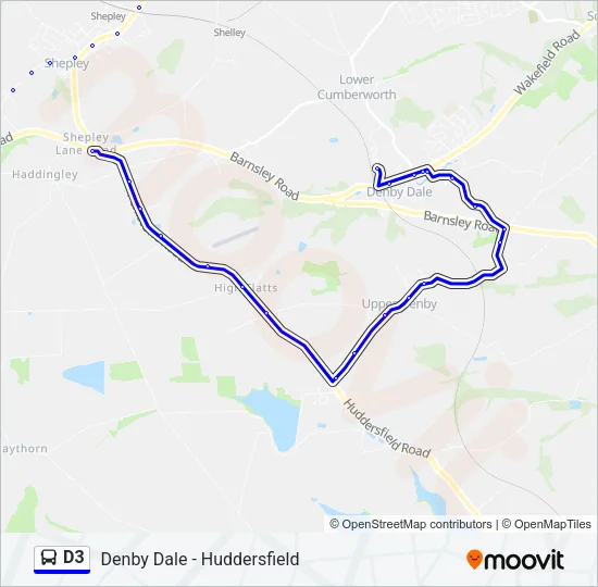D3 Bus Line Map