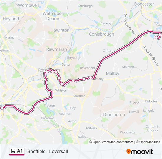 A1 bus Line Map