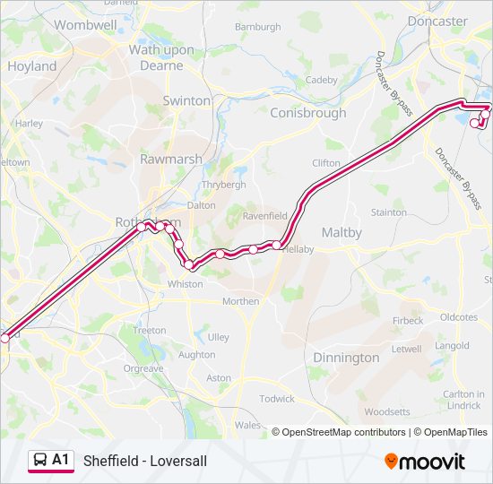 A1 Bus Line Map