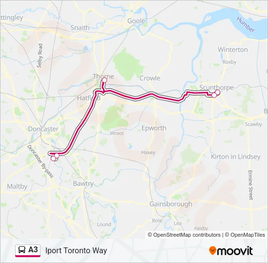 A3 Bus Line Map
