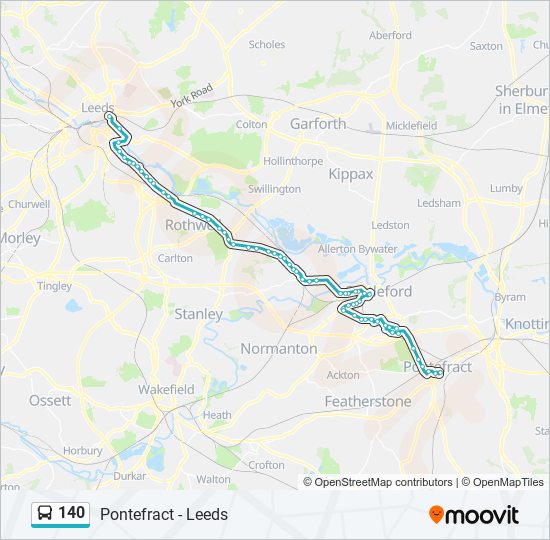 140 Bus Line Map