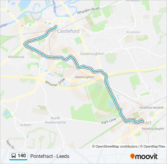 140 Bus Line Map