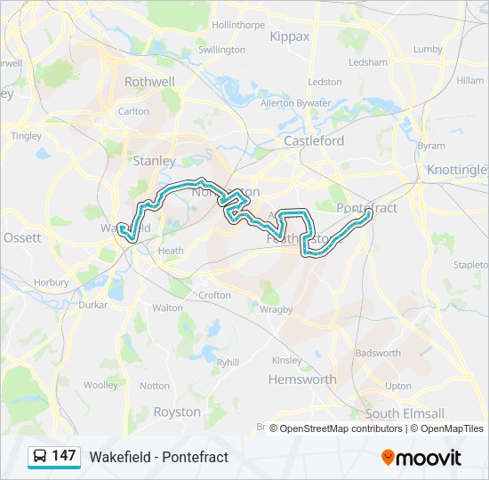 147 Bus Line Map