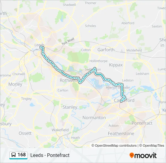 168 Bus Line Map